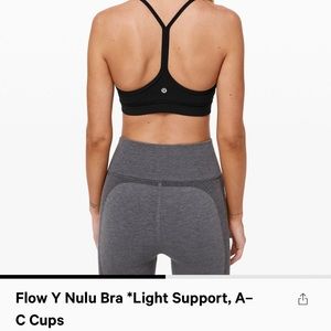 Lululemon flow y bra in diamond dye